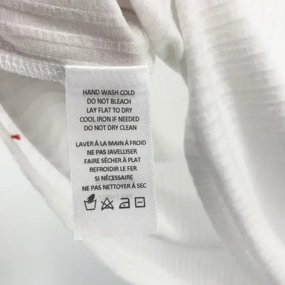 NEW🌺n:PHILANTHROPY Champ Ribbed White Tee - Picture 9 of 10